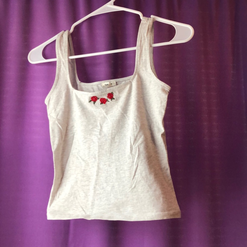 Grey Cropped Tank